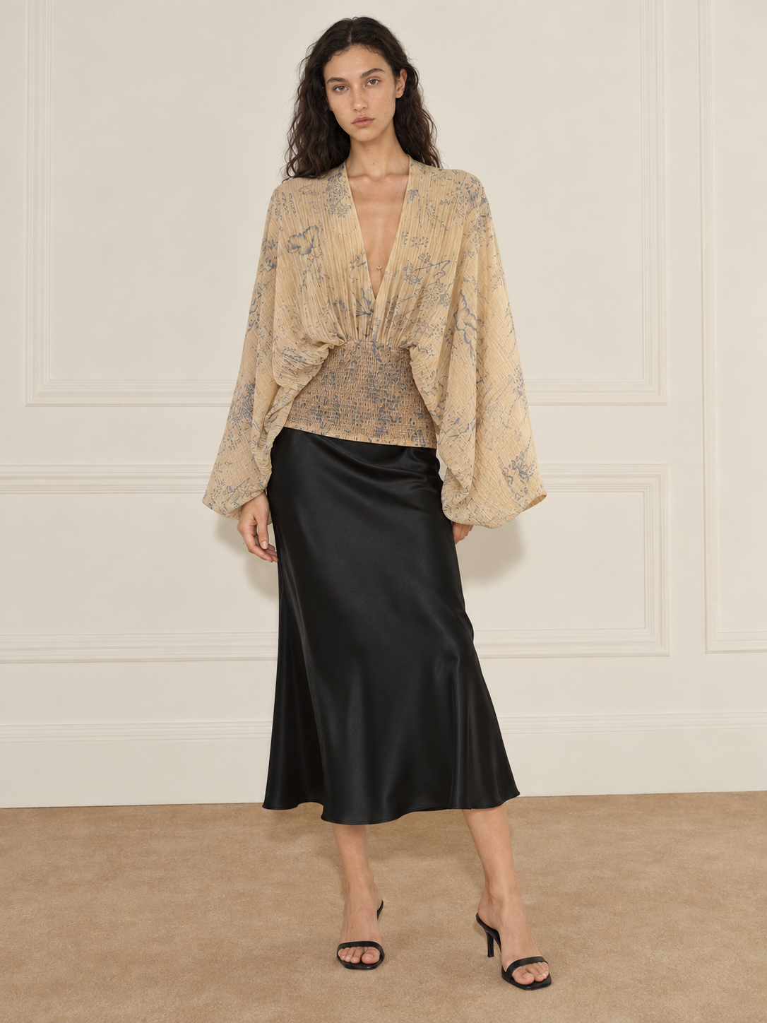 Elévaison Betty Blouse in antique petal product image.