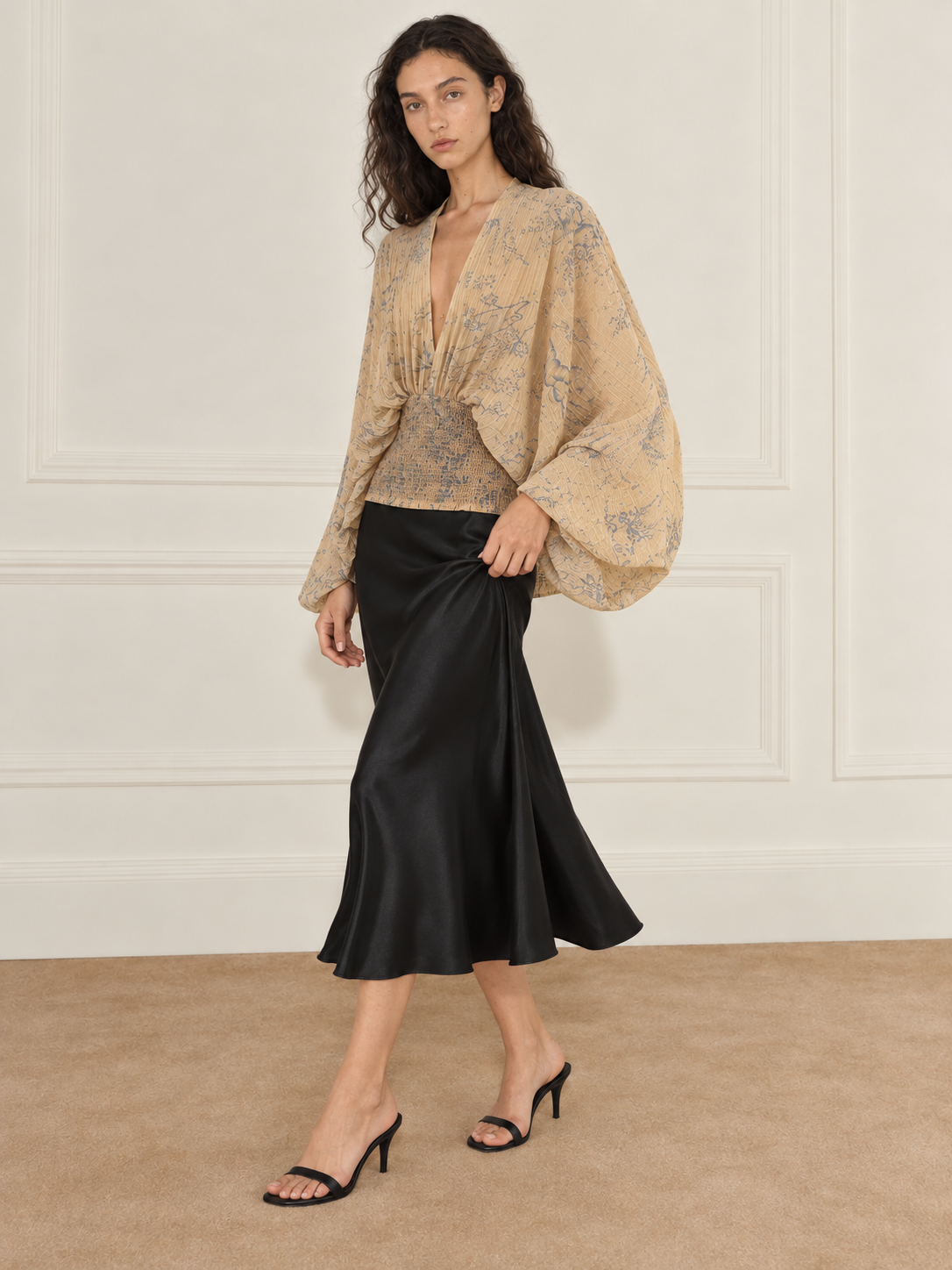 Elévaison Betty Blouse in antique petal product image.